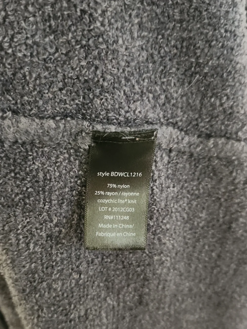 Barefoot Dreams Charcoal Deep Navy Blue Open-Front Plush Cardigan Medium